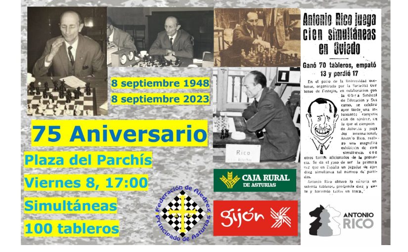 75 aniversario 100 simultáneas Antonio Rico